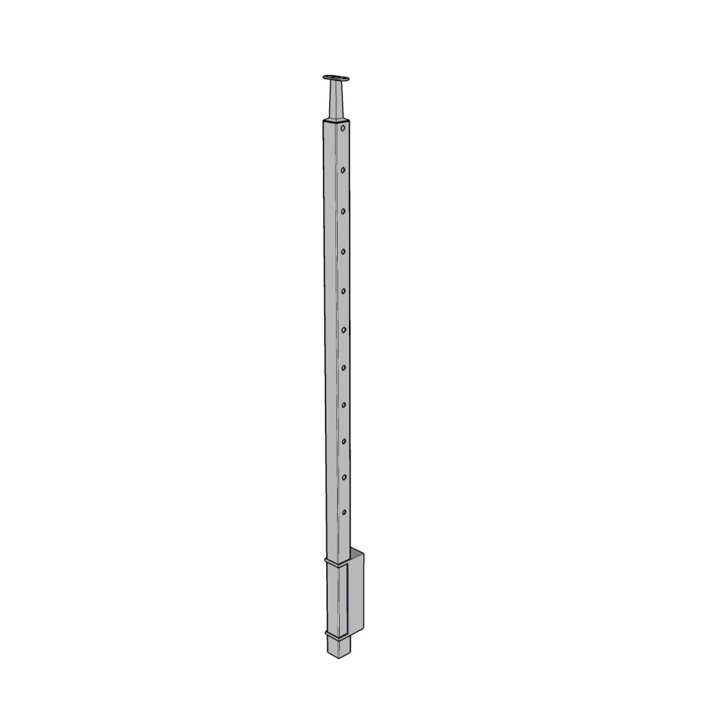 CS40/42/W - Fascia Mount 42" Square Posts for 1/8" or 3/16" Cable