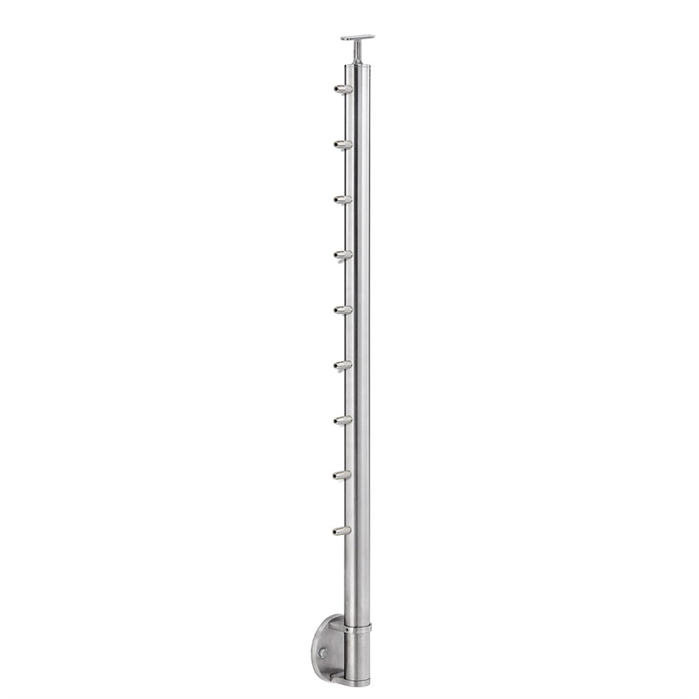 CS424/36/W/F - Fascia Mount 36" Post for 1/8" Cable and Square/Rectangular Handrail