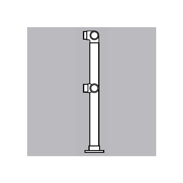 DLFPCP - Double Line Flush Posts - Corner Post