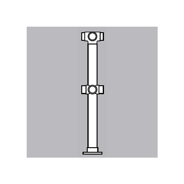 DLFPTP - Double Line Flush Posts - Tee Post