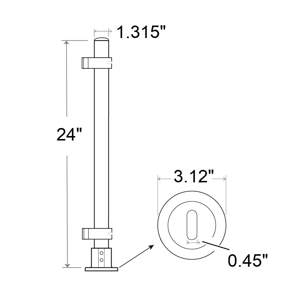 PR53-A1 - 24" High Booth Divider