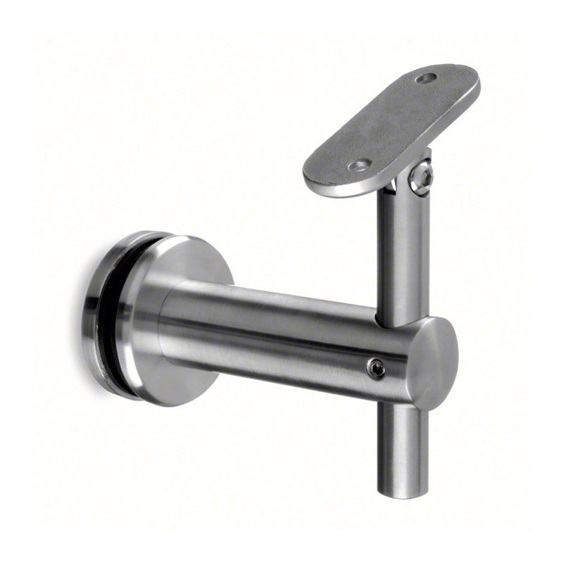 SL0155 - Square Line Adjustable Glass Handrail Bracket Round Mount