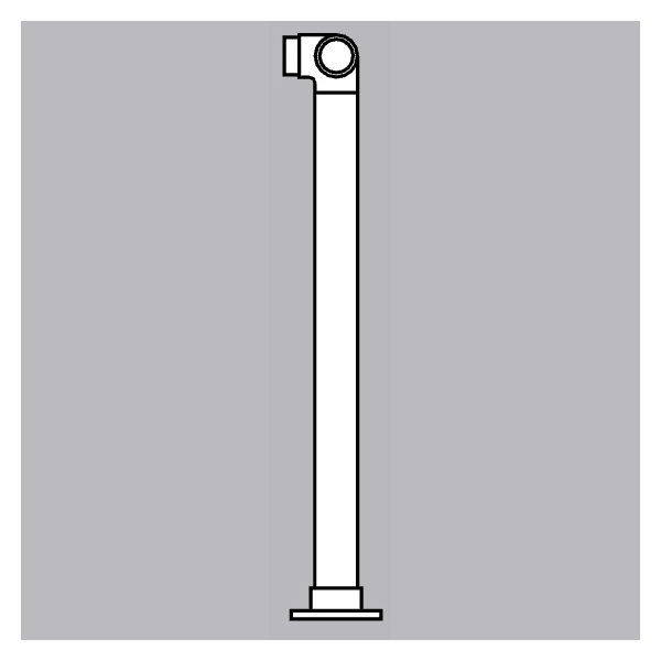 SLFPCP - Single Line Flush Posts - Corner Post