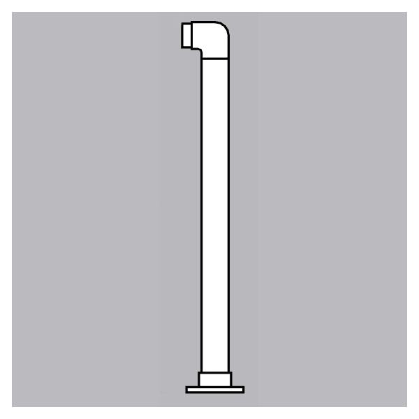 SLFPEP - Single Line Flush Posts - End Post