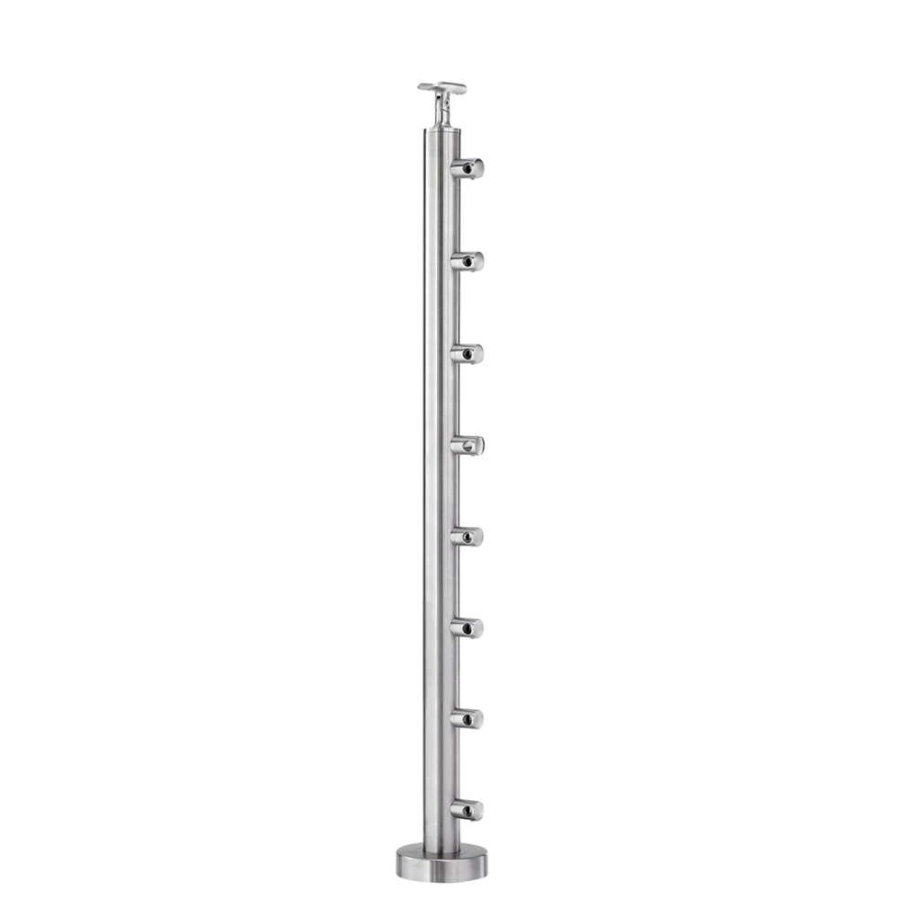 B424/36/F/MD - Floor Mount 36" Post Crossbar Rail