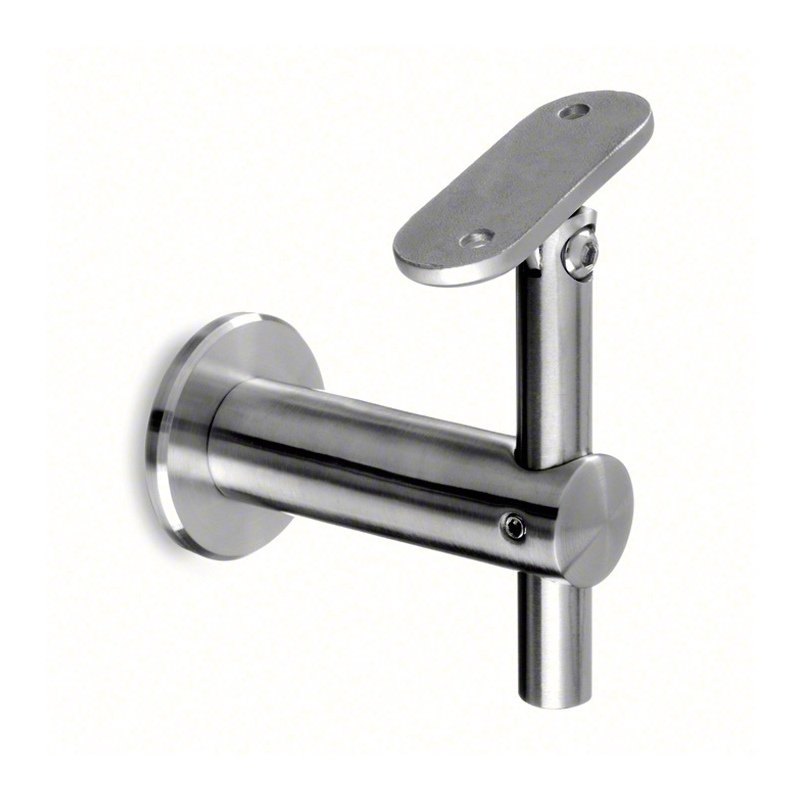 SL0145 - Square Line Adjustable Handrail Bracket Round Mount