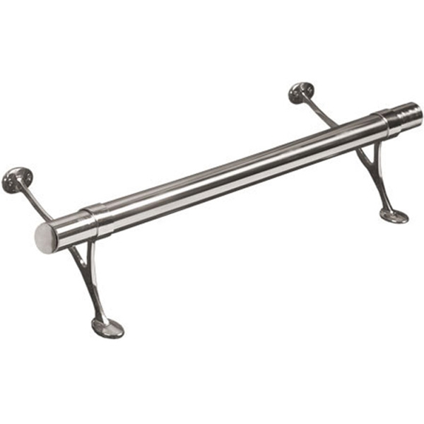 2 FT Satin (Brushed) Solid Stainless Steel Bar Foot Rail Kit