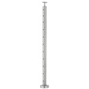 C424/42/F/B - Floor Mount 42" Post for 1/8" or 3/16" Cable