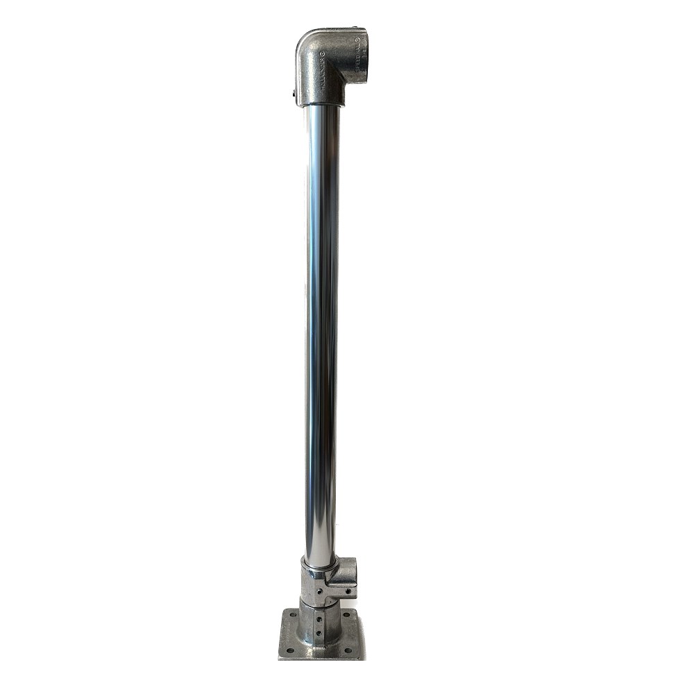 C483/36/F - Prefabricated Floor Mount Post, 36"H, for 1/8" or 3/16" Cable