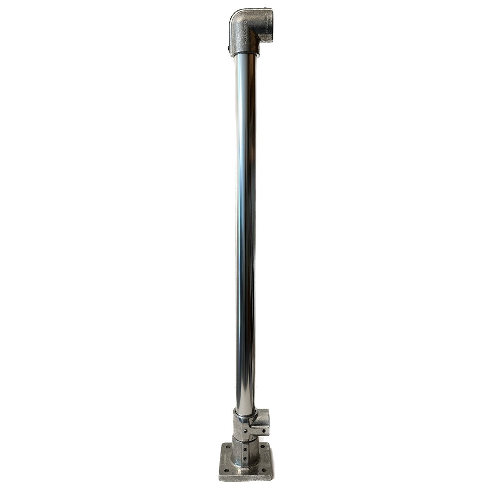 C483/42/F - Prefabricated Floor Mount Post, 42"H, for 1/8" or 3/16" Cable