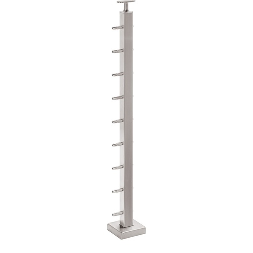 CS161/36/F - C.A.T. Floor Mount 36" Post for 1/8" Cable and 1.67" Round Handrail