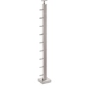 CS161/36/F/F - C.A.T. Floor Mount 36" Post for 1/8" Cable and Square/Rectangular Handrail