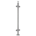 G424/42/F/LG - Floor Mount 42" Post for 1/2" Glass Rail (Satin 316 Stainless Steel)