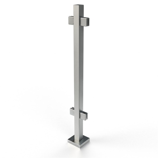 GS508/42 - Floor Mount 42" Post for 3/8" or 1/2" Glass