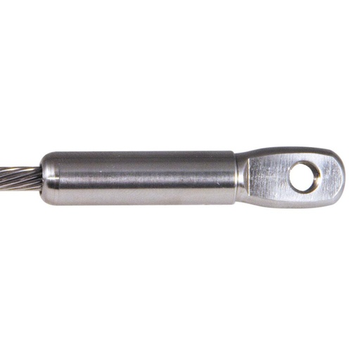 PL-TE - Push-Lock fitting with threaded eye end. 