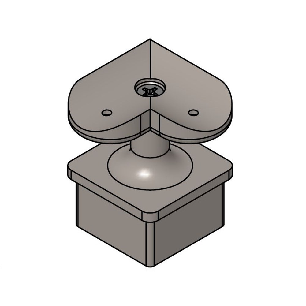 352SQL - Square Corner Post Saddle