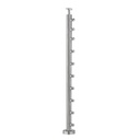 B424/42/F/MD - Floor Mount 42" Post Crossbar Rail