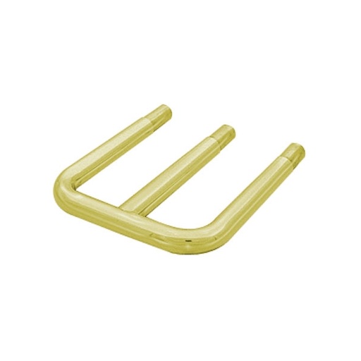 [00-364/1] Polished Brass Radius End for Tray Slide  3 Rails  1" Tubing 