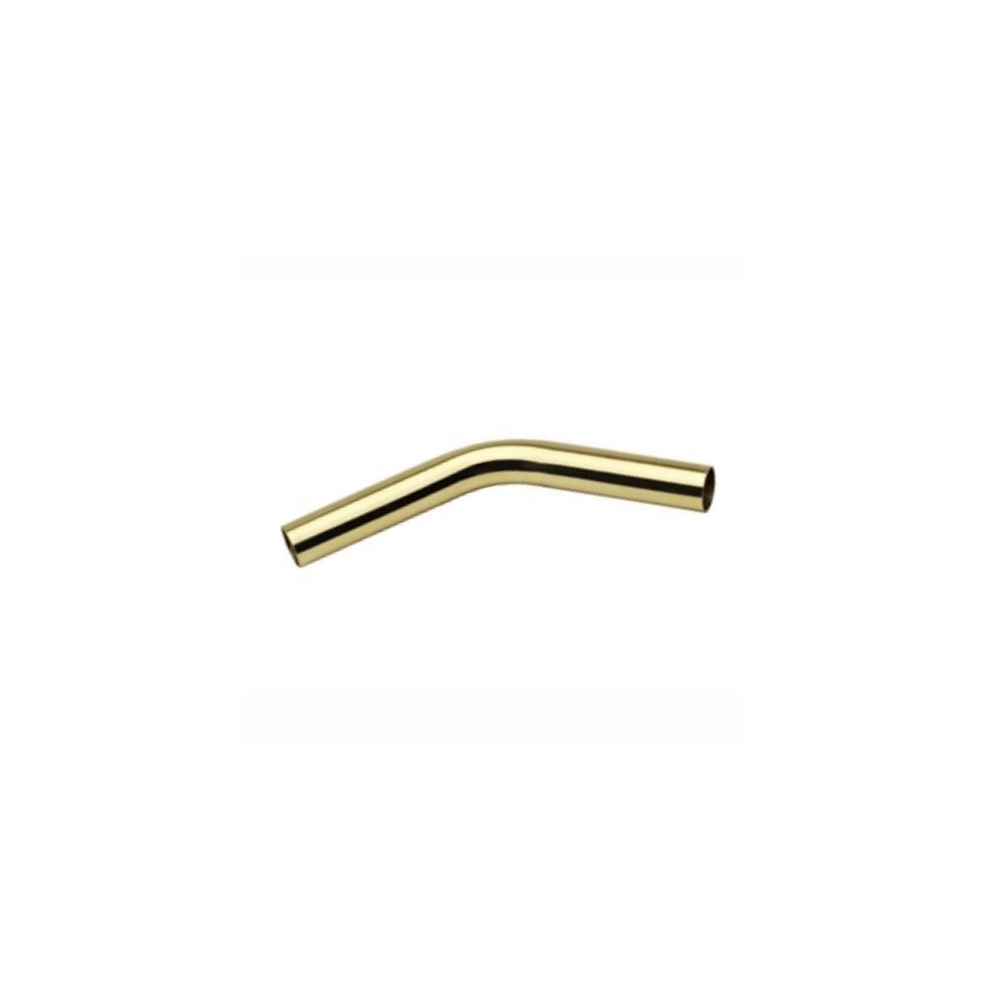 Polished Brass Rail 45 Deg Elbow  5/8" Tubing