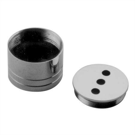 Polished Chrome Socket Flange 1" OD