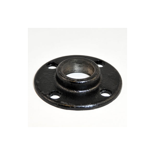 1-1/2" Threaded Iron Flange Width: 3-3/4"Height: 3/4