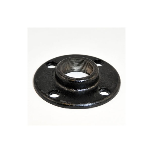 [495/1H] 1-1/2" Threaded Iron Flange Width: 3-3/4"Height: 3/4