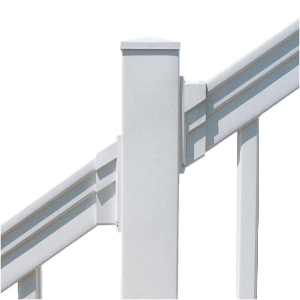 8FT x 36" Stair Railings Kit 3.25" Top Rail  w/1.75" Fluted Pickets