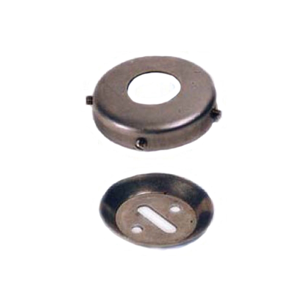 Concealed Mount Flange With Anchor Plate Milled Stainless Steel 304 1-1/2" OD Tube