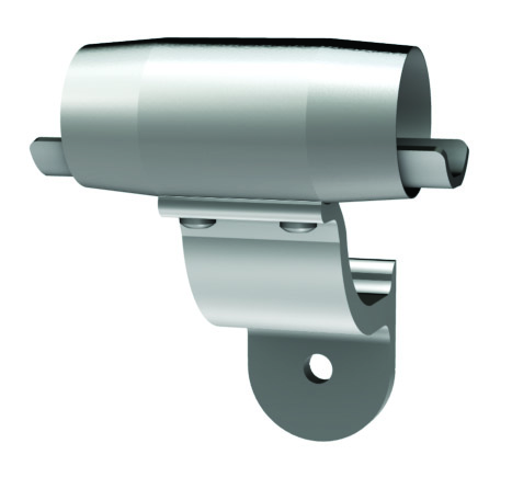 Wall Mount Handrail Bracket SlipFit 1-1/4" Pipe (1.66" Diameter) 2-1/2" Offset 6063 Mill Finish