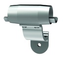 Wall Mount Handrail Bracket SlipFit 1-1/4" Pipe (1.66" Diameter) 2-1/2" Offset 6063 Mill Finish