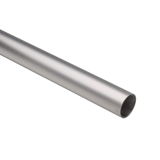 [44-A110/12] 12 FT Satin (Brushed) Stainless Steel 1-1/2" OD Tubing 0.05" Thickness