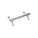 3 FT Bar Foot Rail Kit - Polished Brass w/ Half Ball End Cap